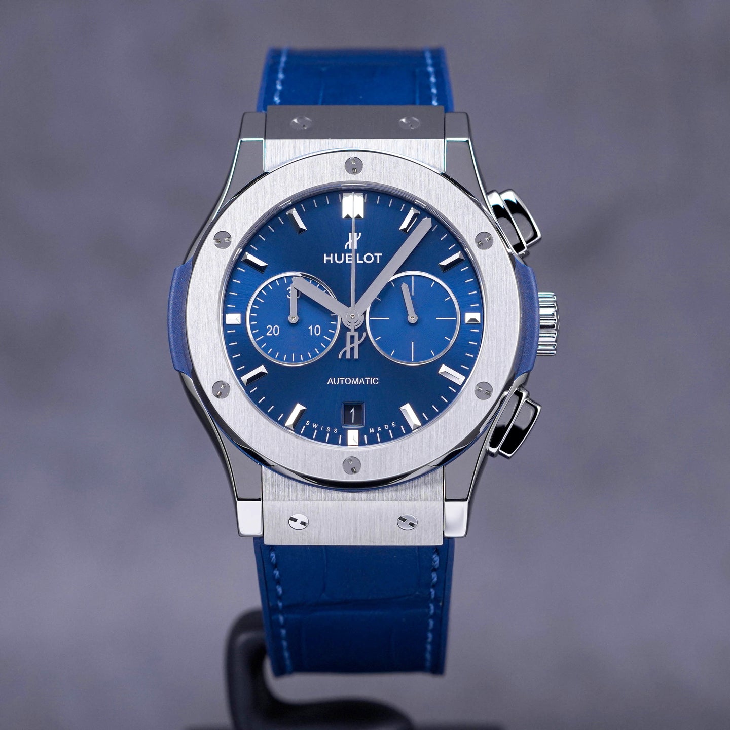 CLASSIC FUSION CHRONOGRAPH 42MM TITANIUM BLUE DIAL (2022)