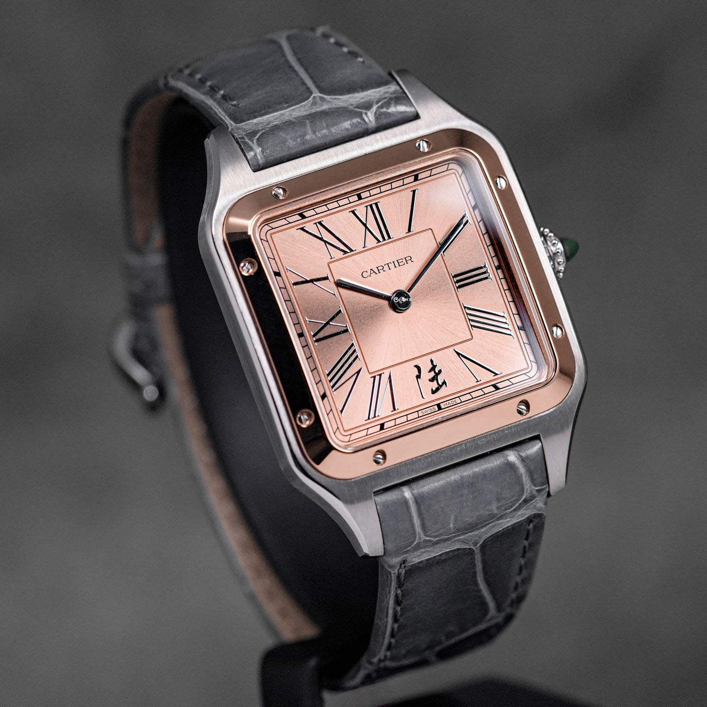 SANTOS DUMONT L TWOTONE ROSEGOLD SALMON DIAL CHINA SPECIAL EDITION (2023)