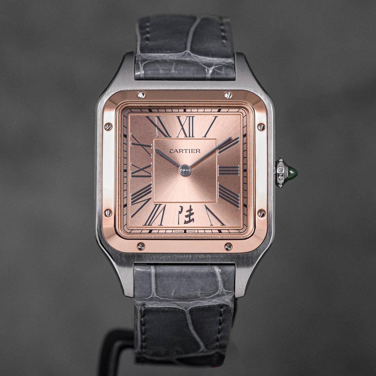 SANTOS DUMONT L TWOTONE ROSEGOLD SALMON DIAL CHINA SPECIAL EDITION (2023)