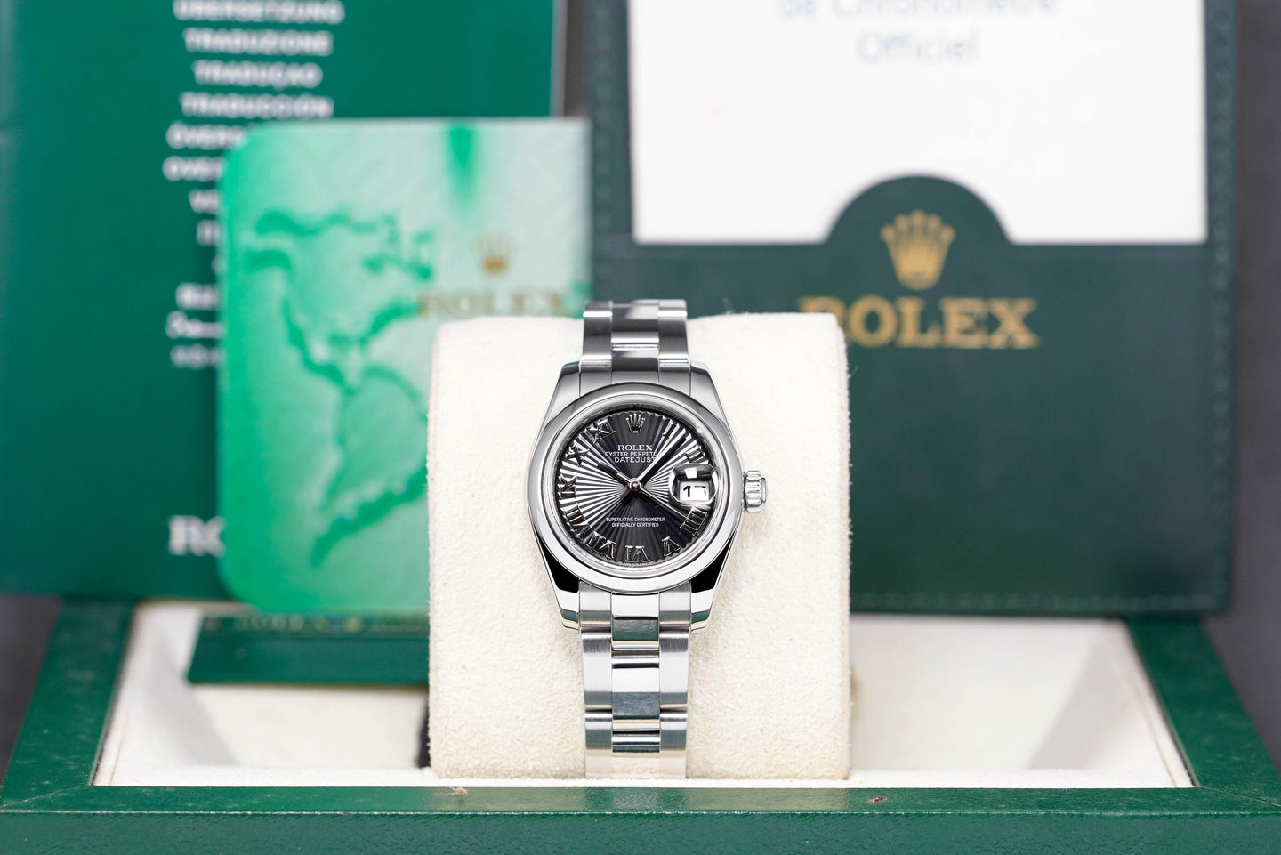 Rolex Datejust Black Roman