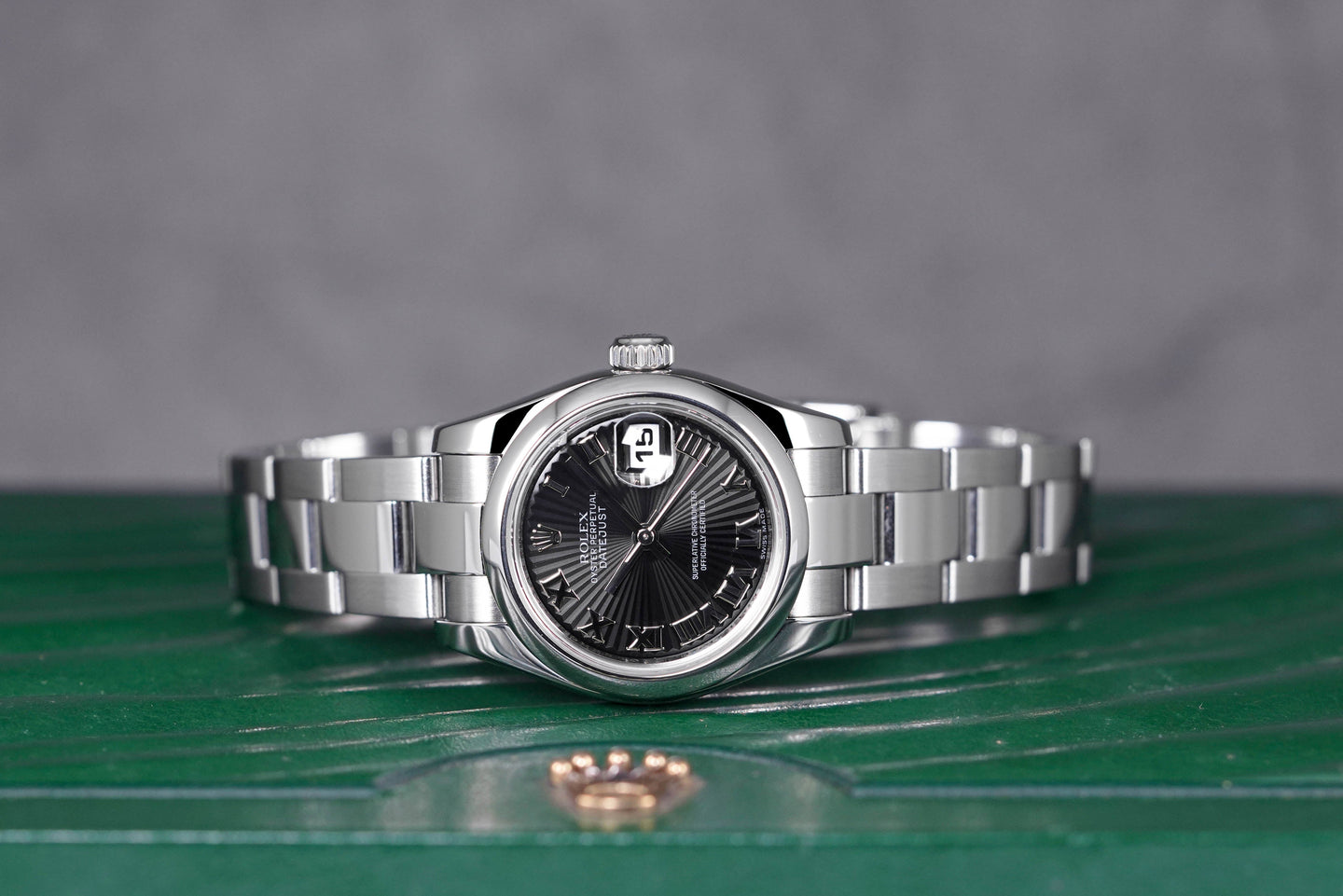 Rolex Datejust Black Roman