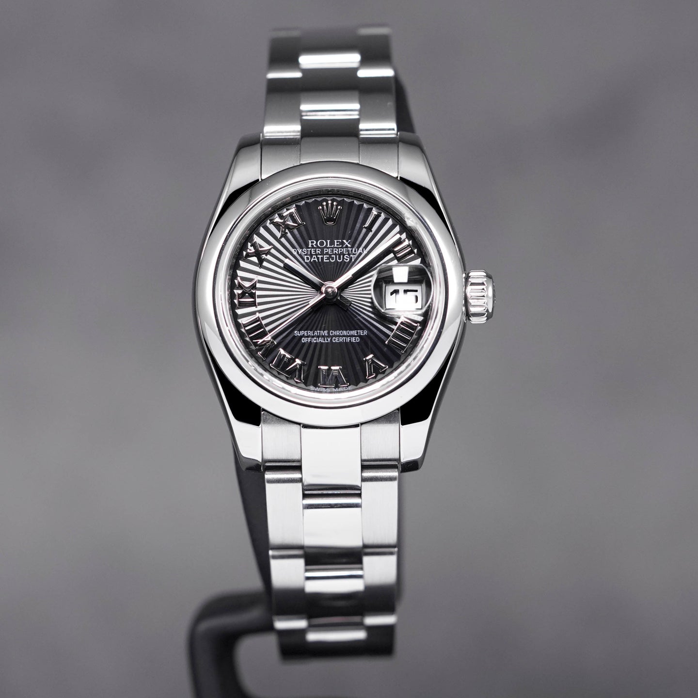 Rolex Datejust Black Roman