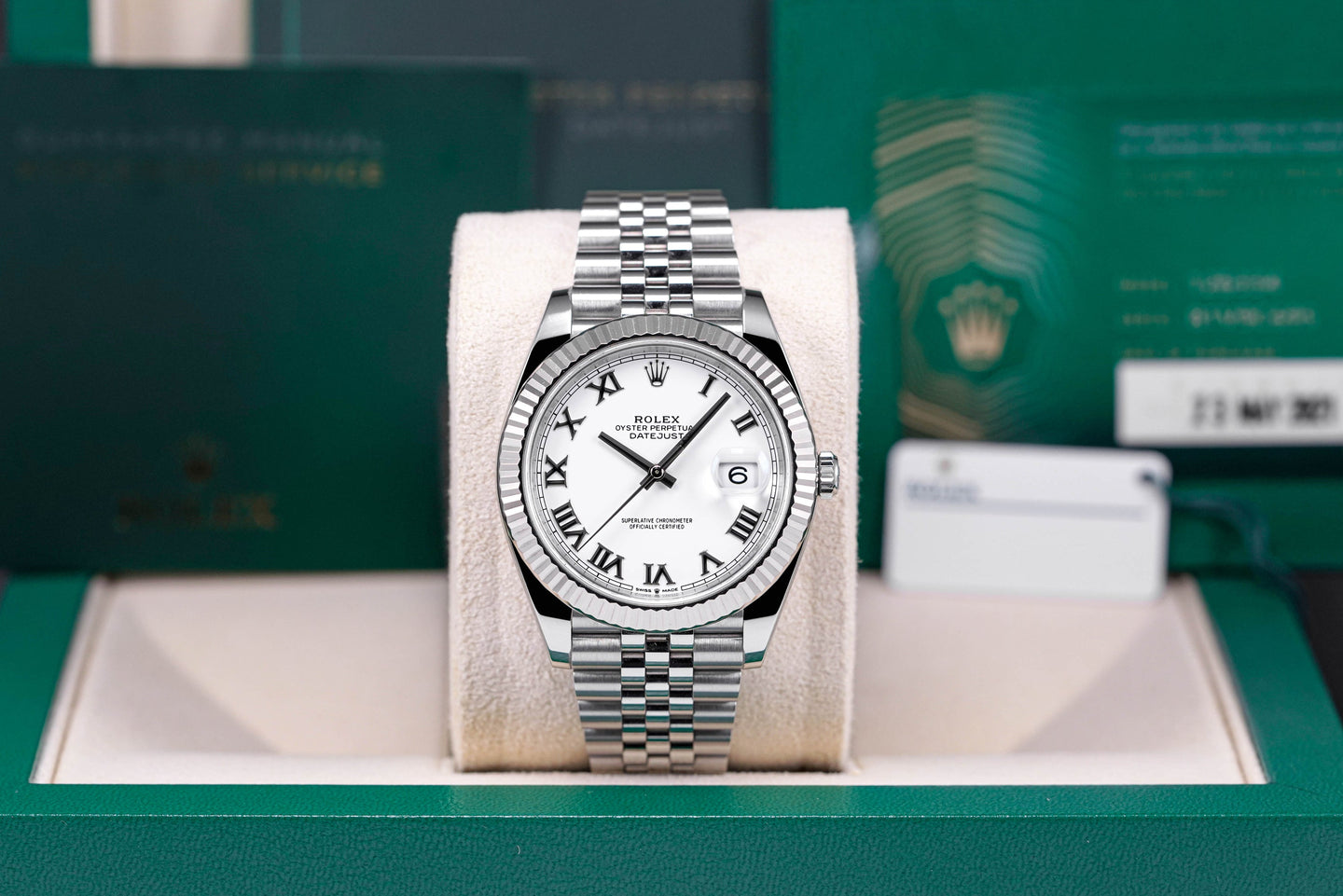 Rolex Datejust White Roman