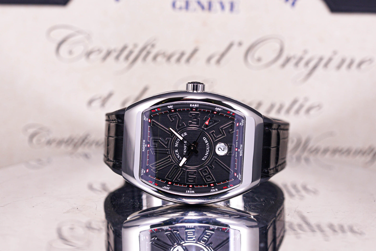 FRANCK MULLER VANGUARD V45 BLACK DIAL