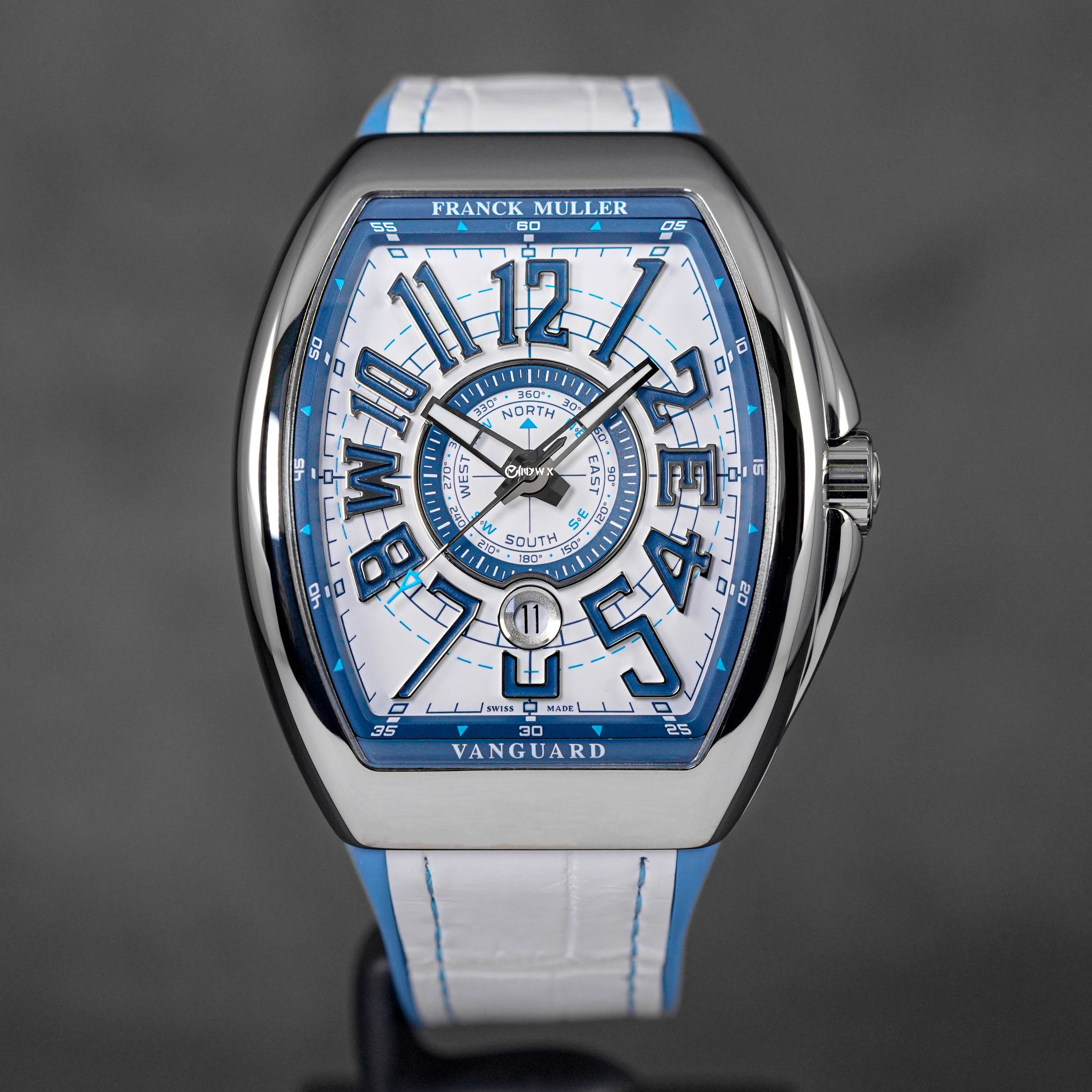 FRANCK MULLER VANGUARD V45 MARINER WHITE DIAL 2023 ONELUXE