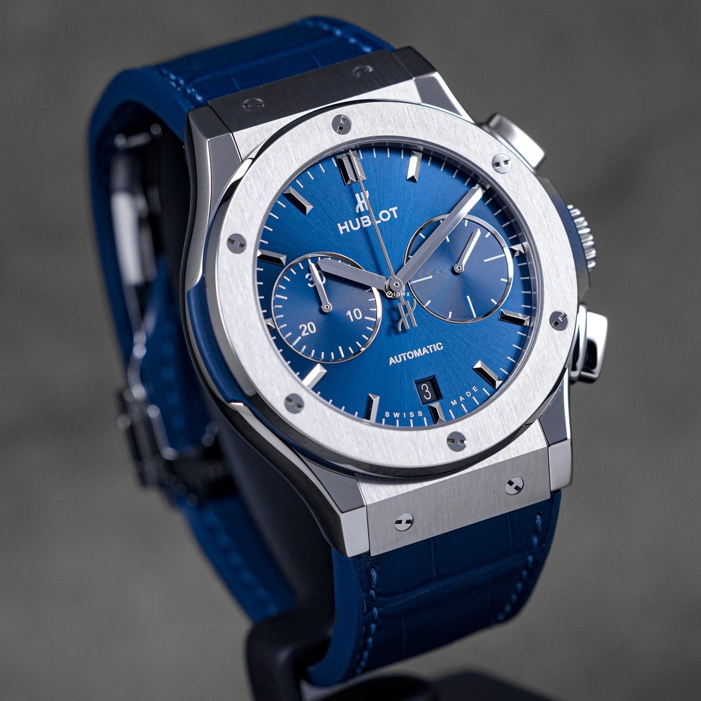 CLASSIC FUSION CHRONOGRAPH 45MM TITANIUM BLUE (2022)