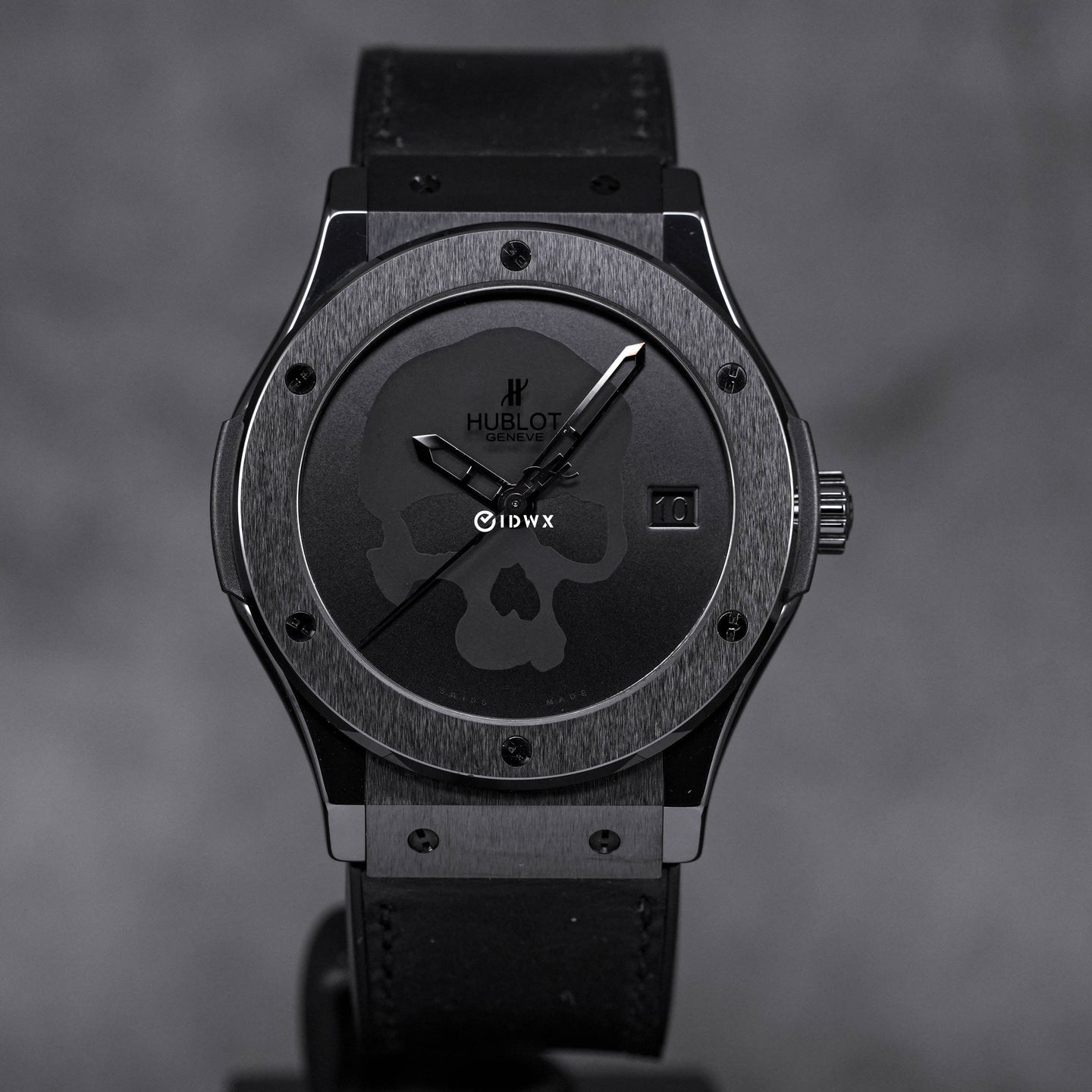 CLASSIC FUSION 45MM BLACK CERAMIC 'SKULL BANG' LIMITED EDITION (UNDATED)