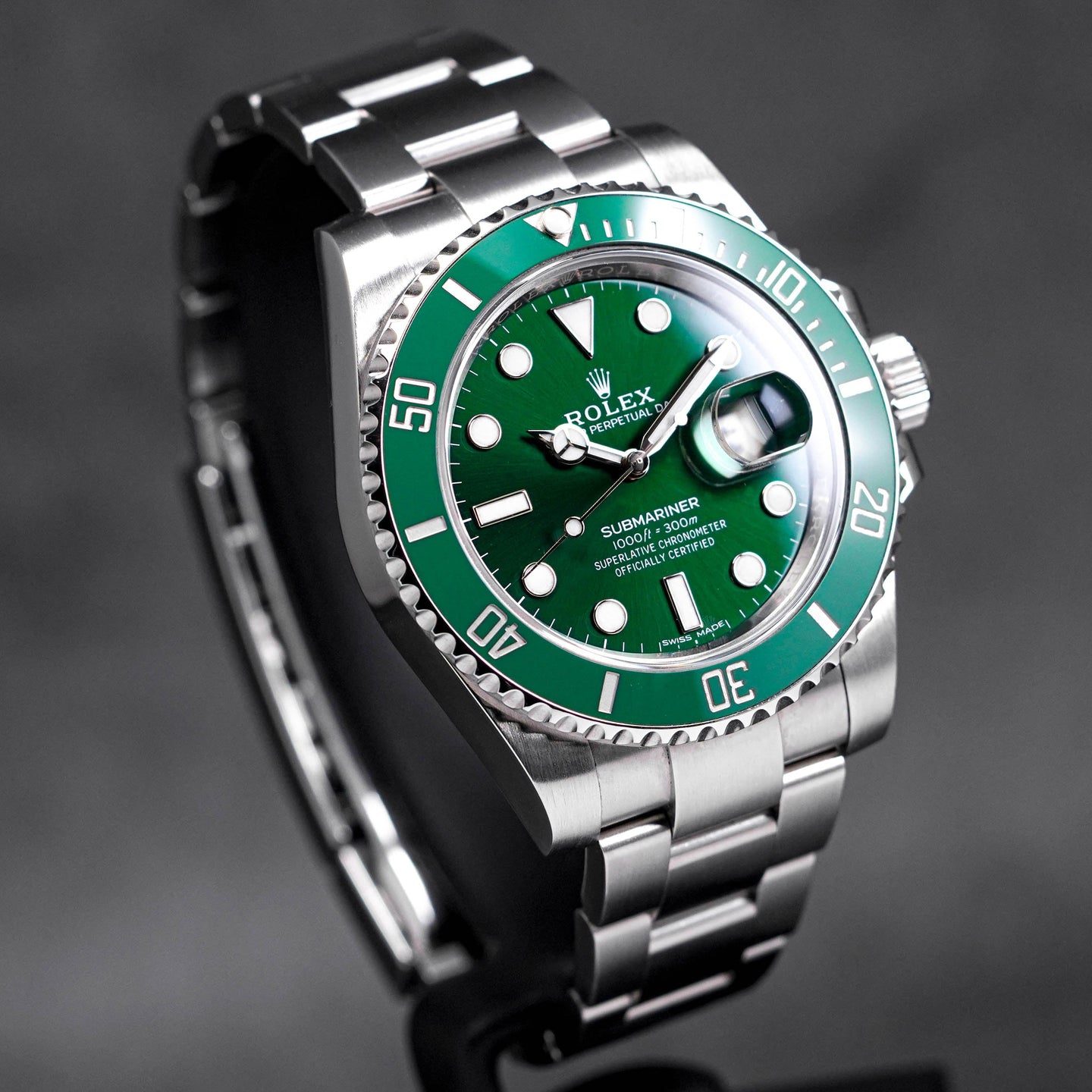 Rolex Sub Date Hulk 116610LV