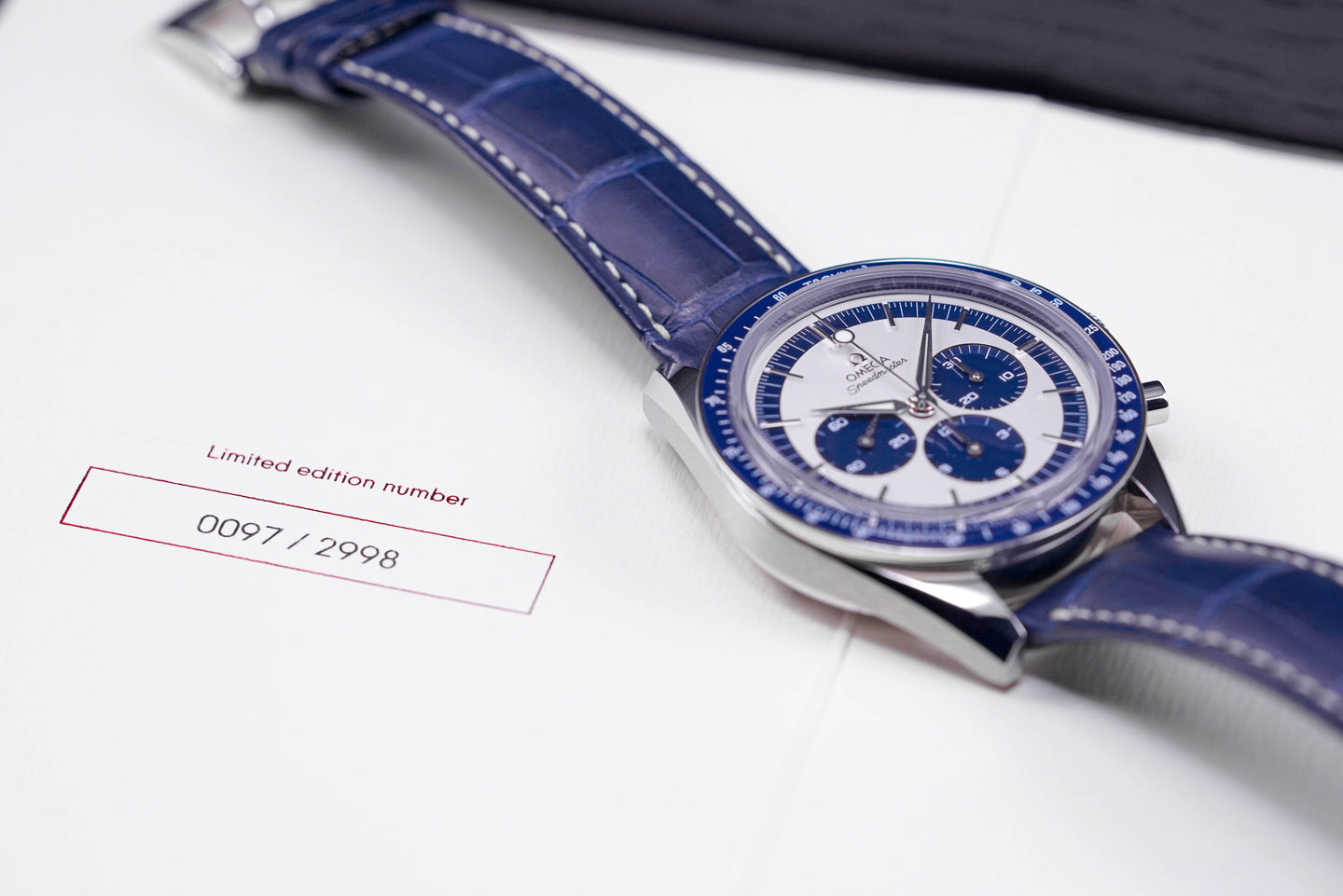 omega speedmaster ck blue