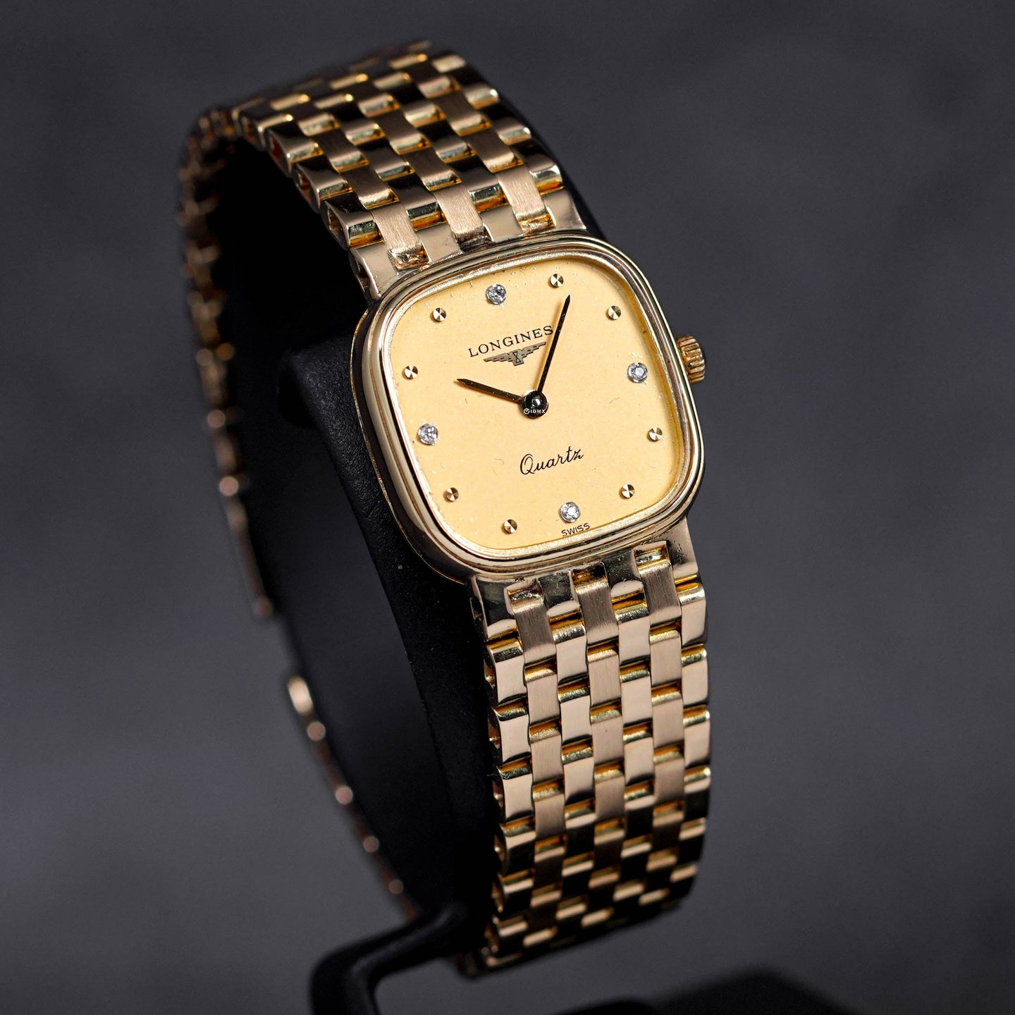 YELLOWGOLD CHAMPAGNE DIAMOND DIAL QUARTZ (WATCH ONLY)