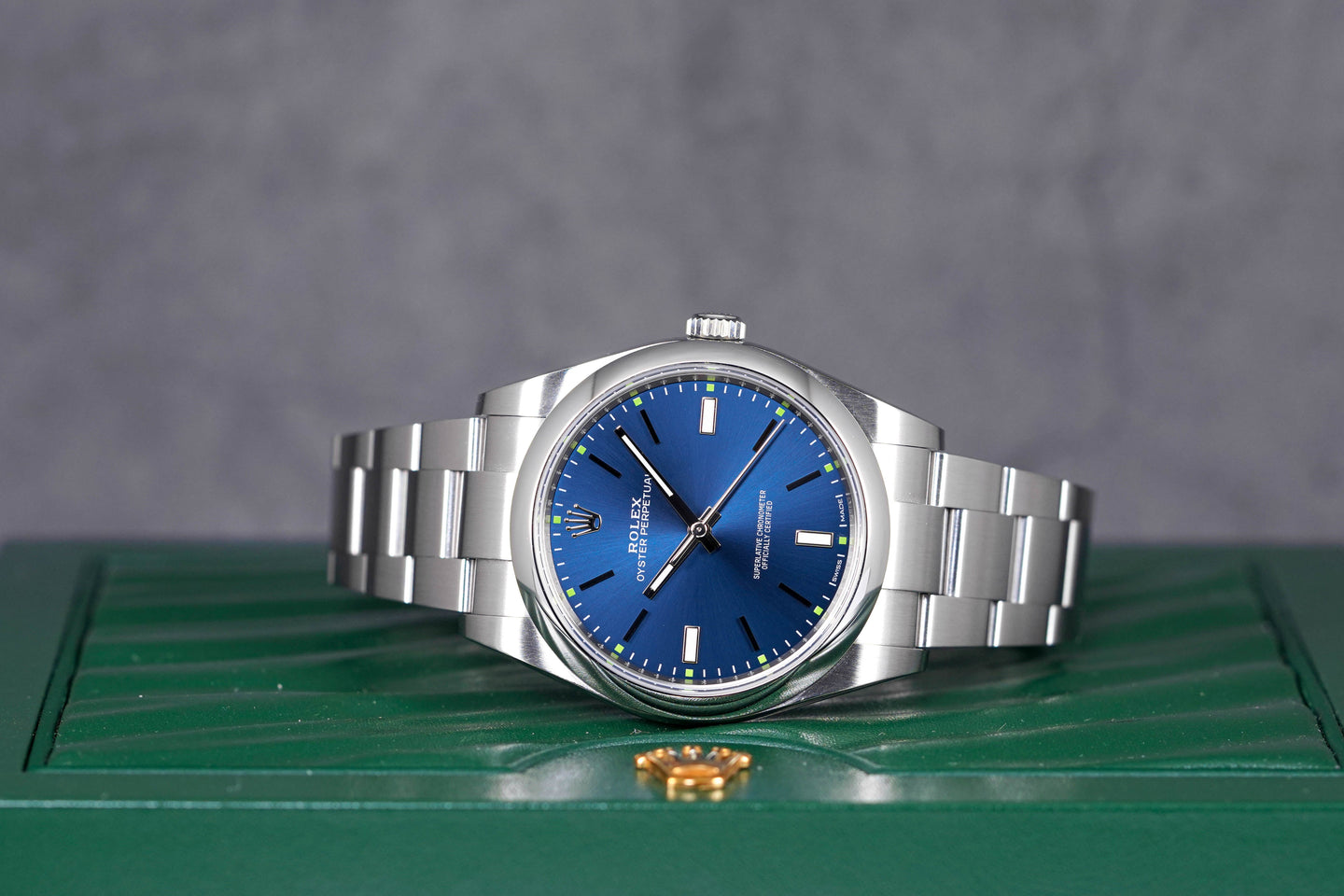 Rolex Oyster Perpetual Blue 39mm