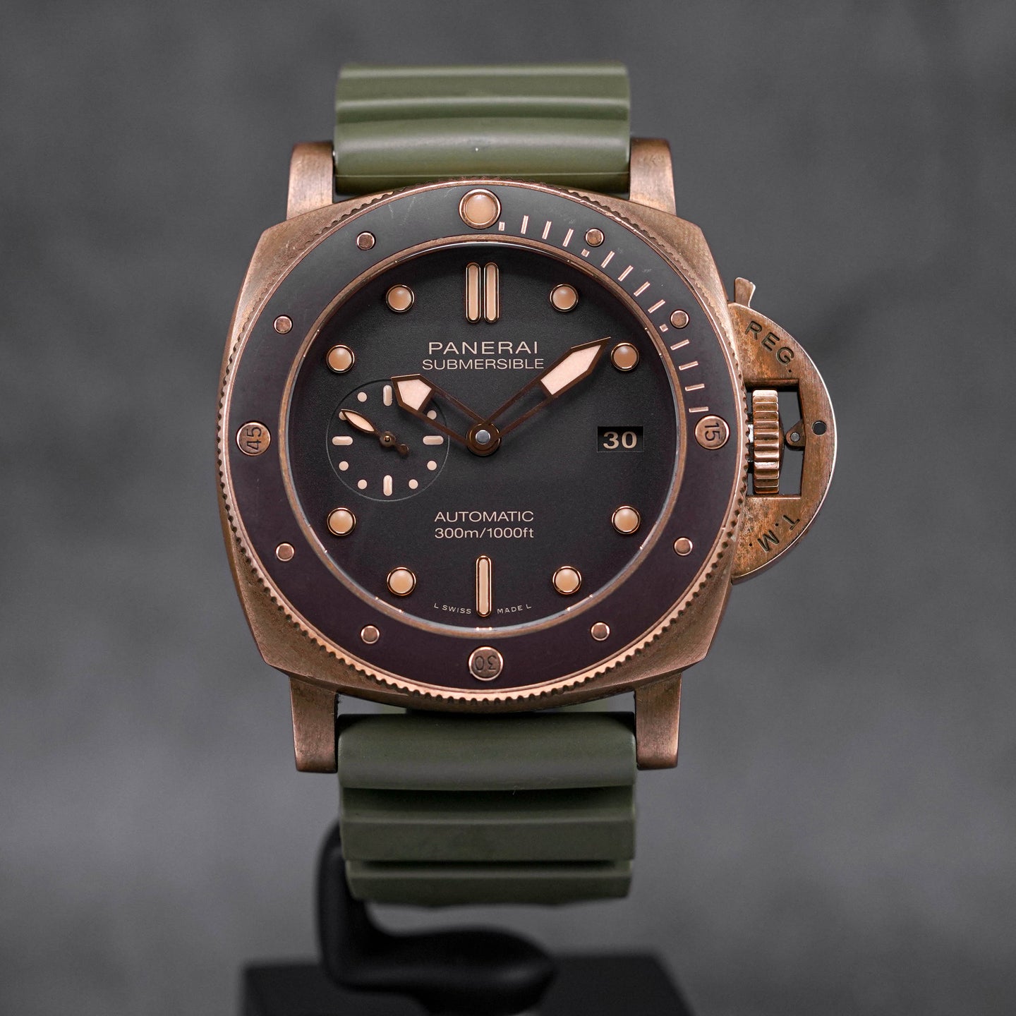 LUMINOR SUBMERSIBLE 3 DAYS BRONZO BROWN DIAL PAM 968 (2019)