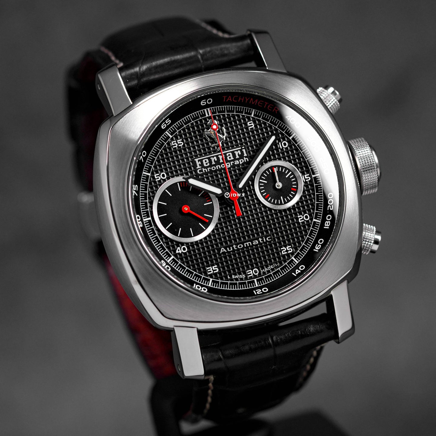 FERRARI GRANTURISMO CHRONOGRAPH STEEL BLACK DIAL FER 004 LIMITED EDITION (2010)