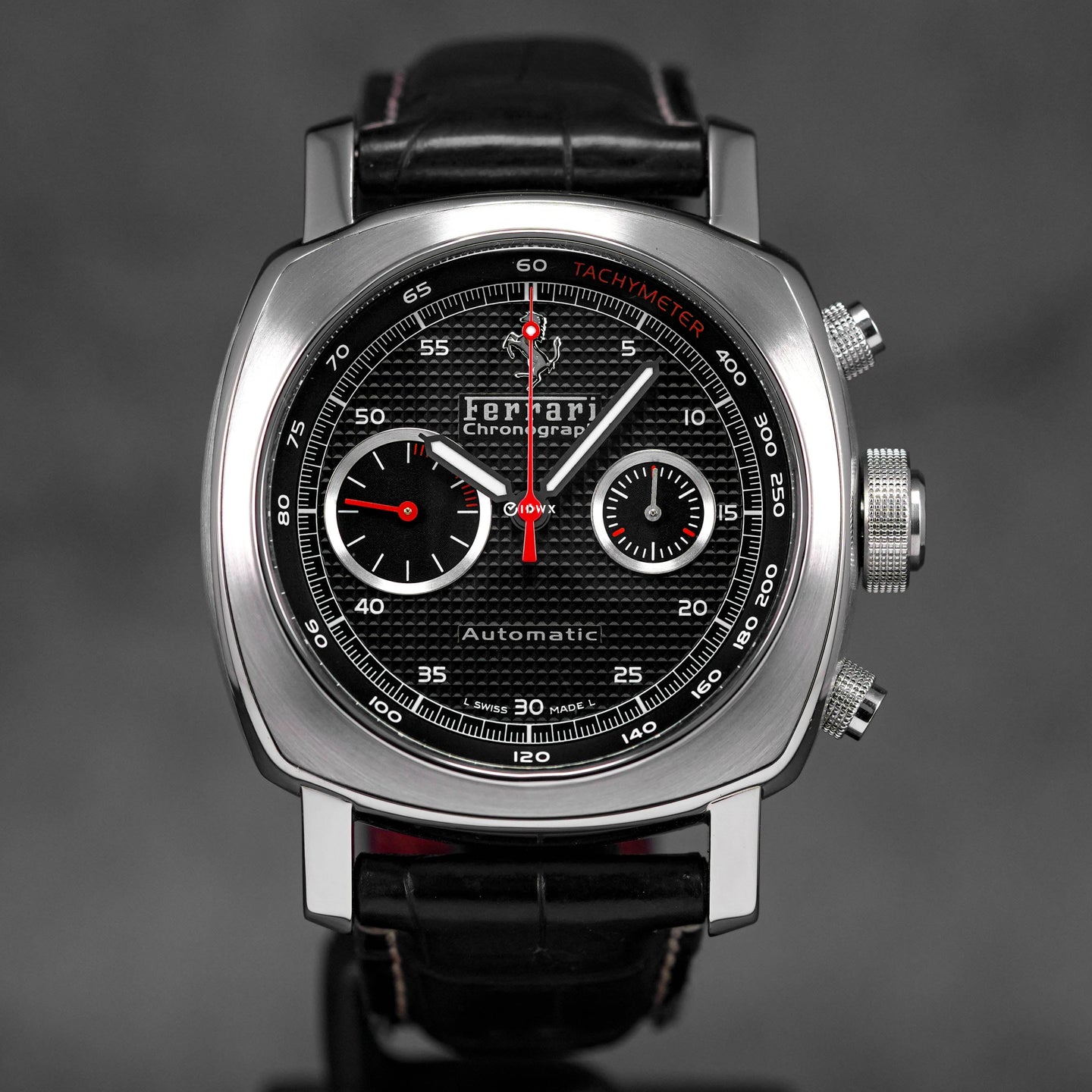 FERRARI GRANTURISMO CHRONOGRAPH STEEL BLACK DIAL FER 004 LIMITED EDITION (2010)