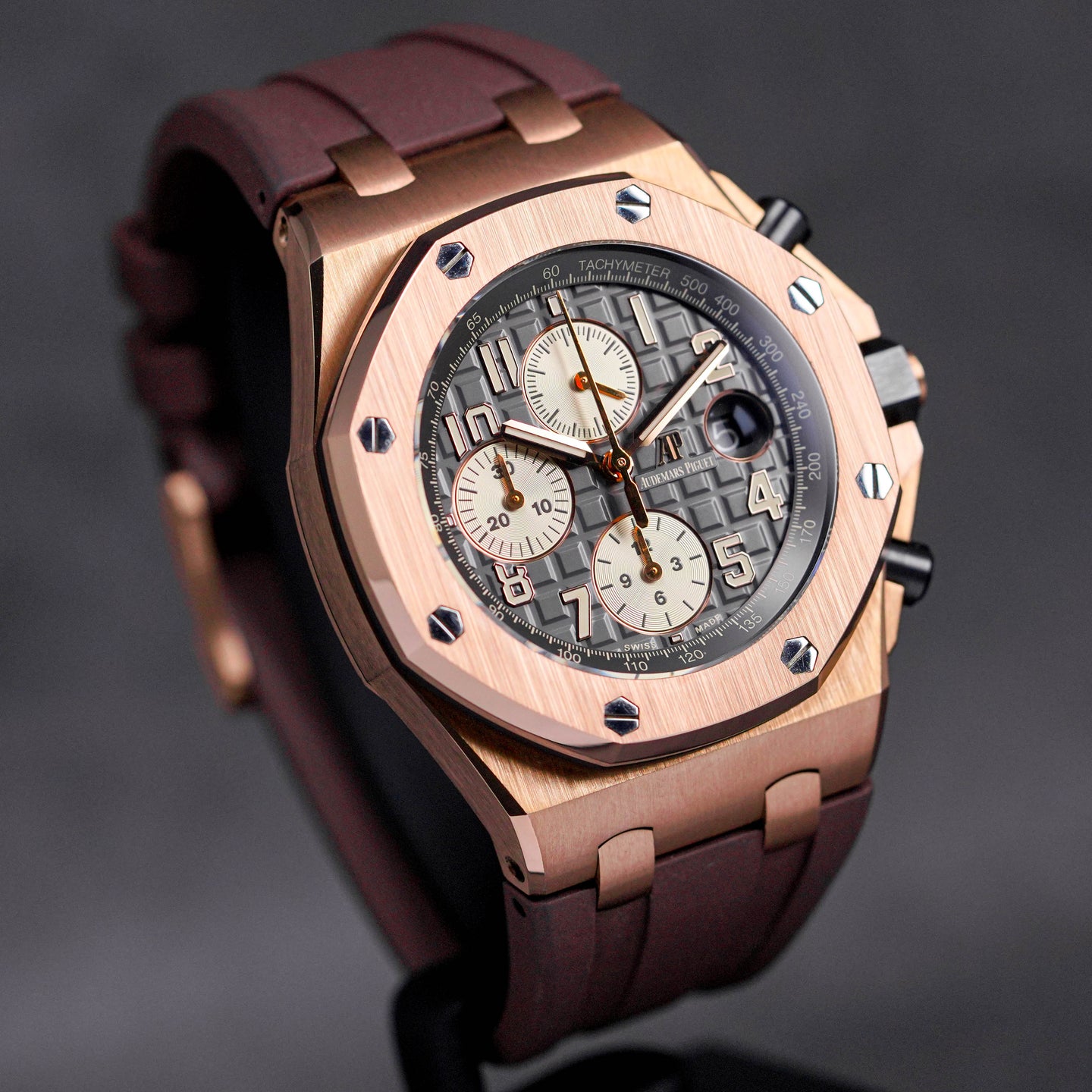 AUDEMARS PIGUET ROYAL OAK OFFSHORE CHRONOGRAPH 42MM ROSEGOLD GREY DIAL