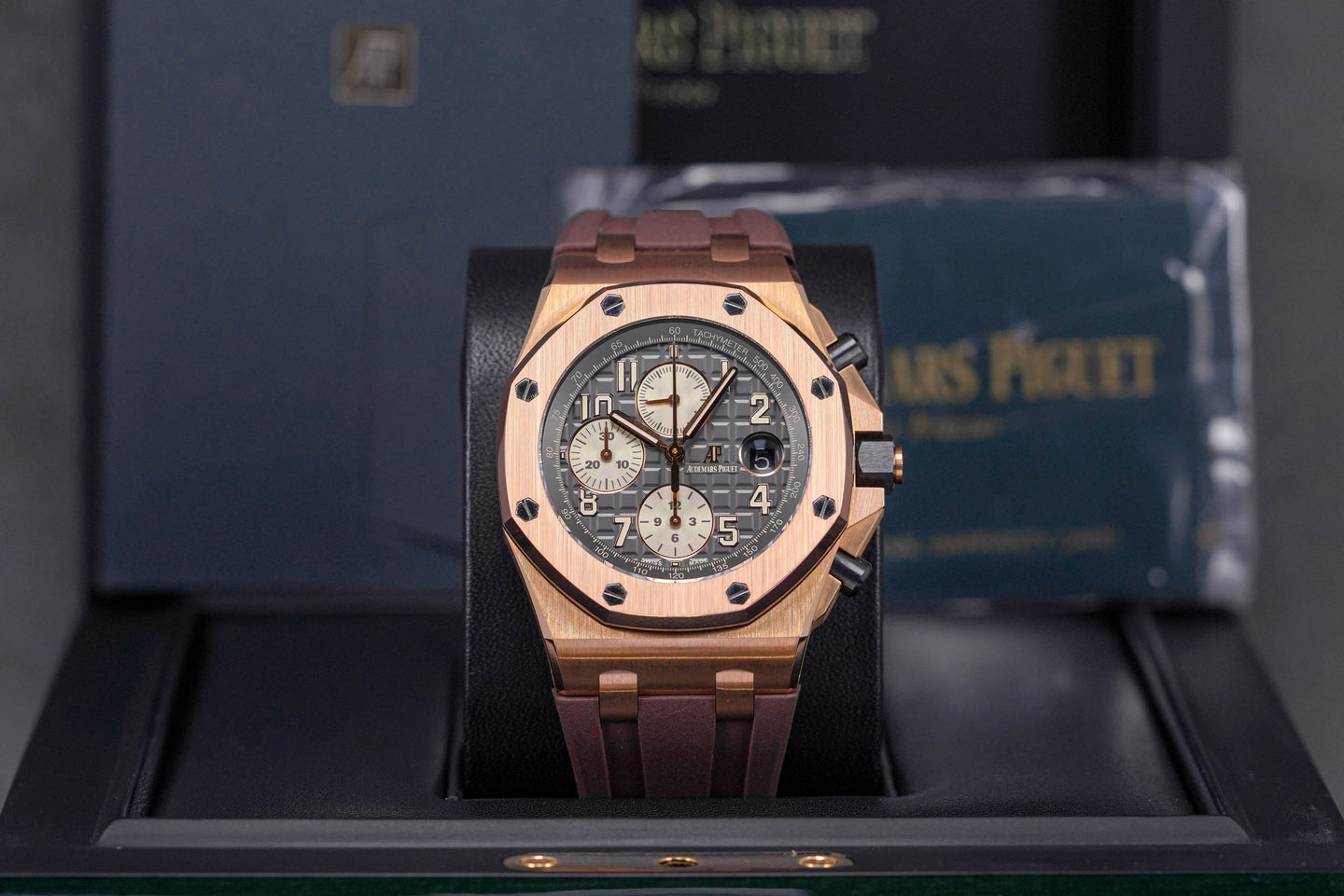 AUDEMARS PIGUET ROYAL OAK OFFSHORE CHRONOGRAPH 42MM ROSEGOLD GREY DIAL