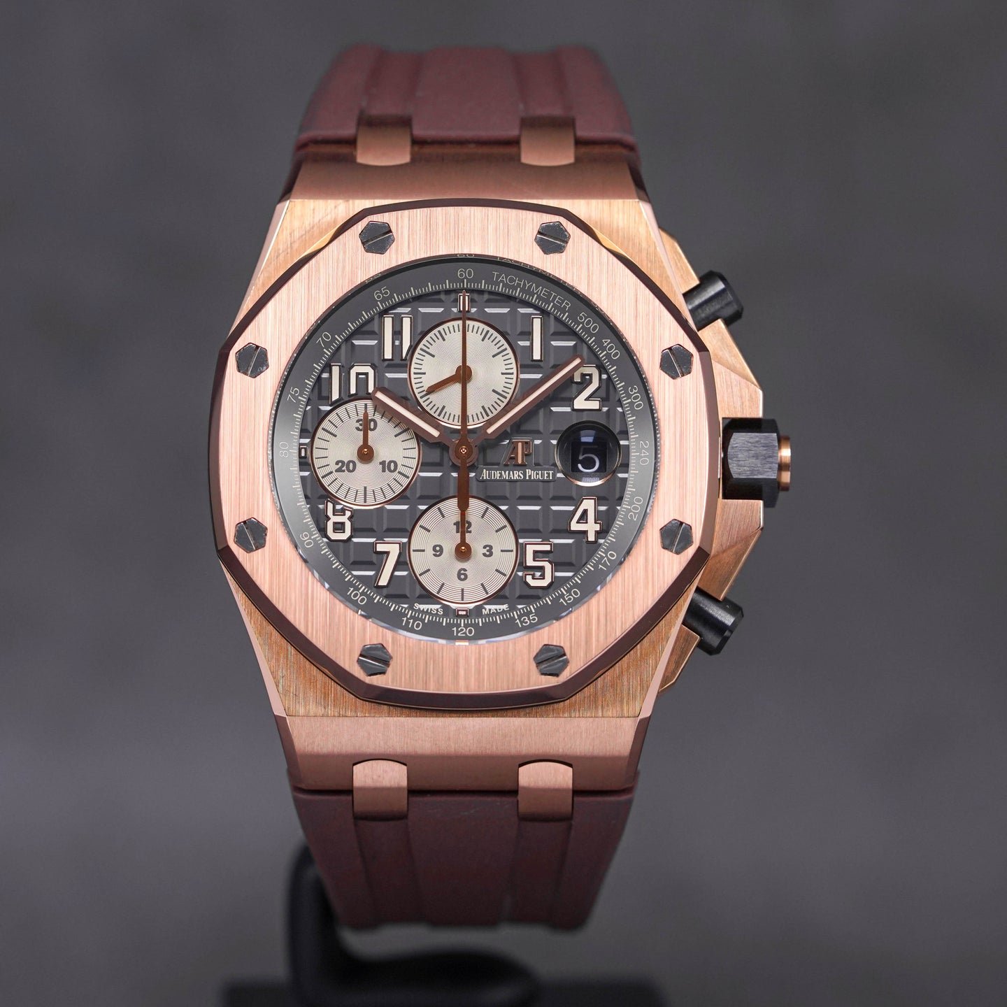 AUDEMARS PIGUET ROYAL OAK OFFSHORE CHRONOGRAPH 42MM ROSEGOLD GREY DIAL