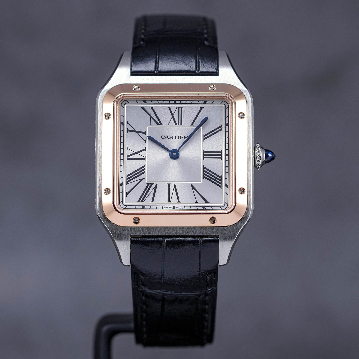 SANTOS DUMONT L TWOTONE ROSEGOLD SILVER DIAL (2023)